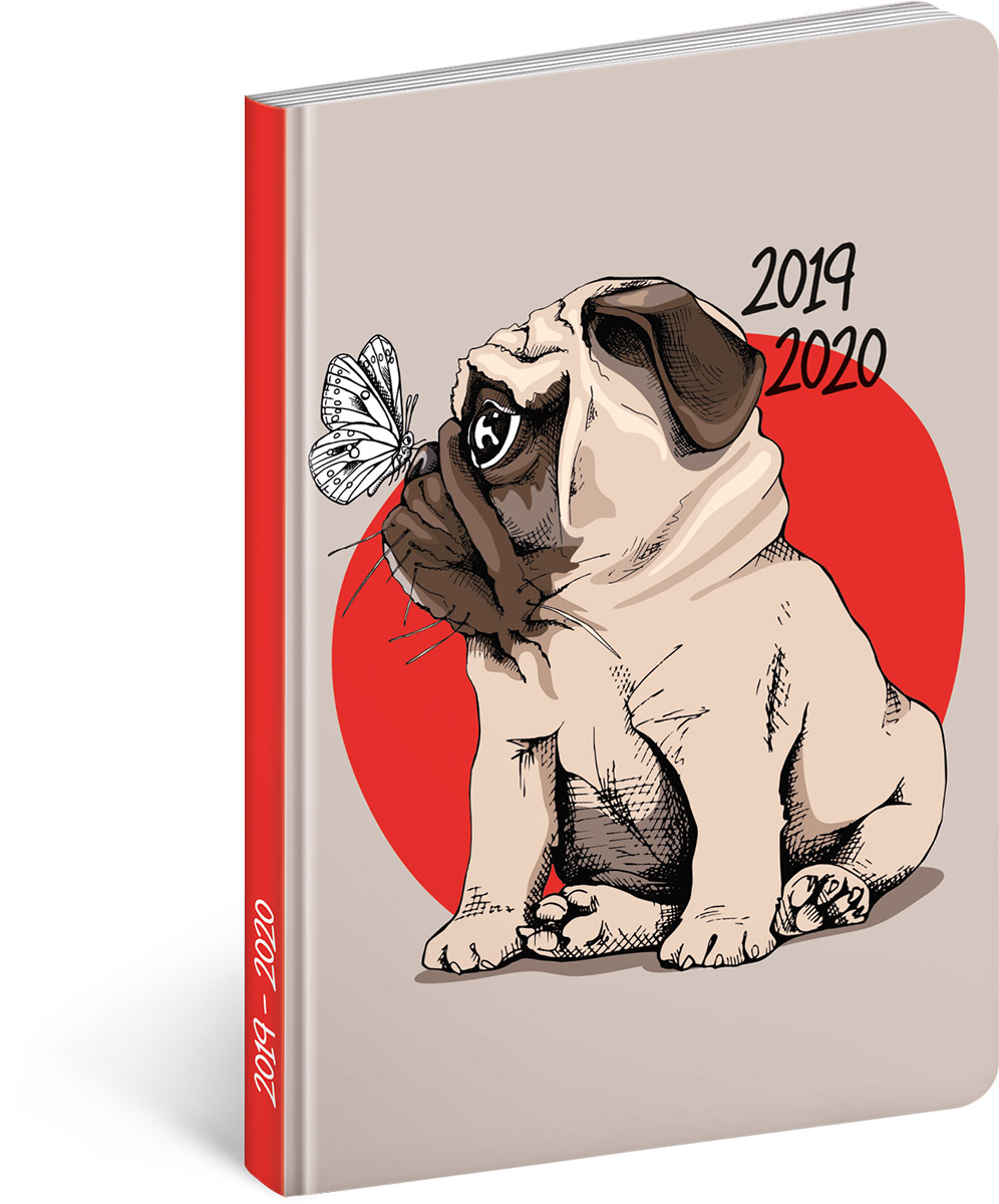 18měsíční diář Petito – Mops 2019/2020